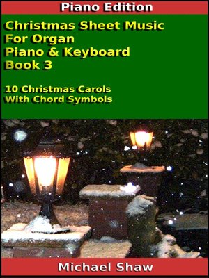 cover image of Christmas Sheet Music For Organ Piano & Keyboard Book 3